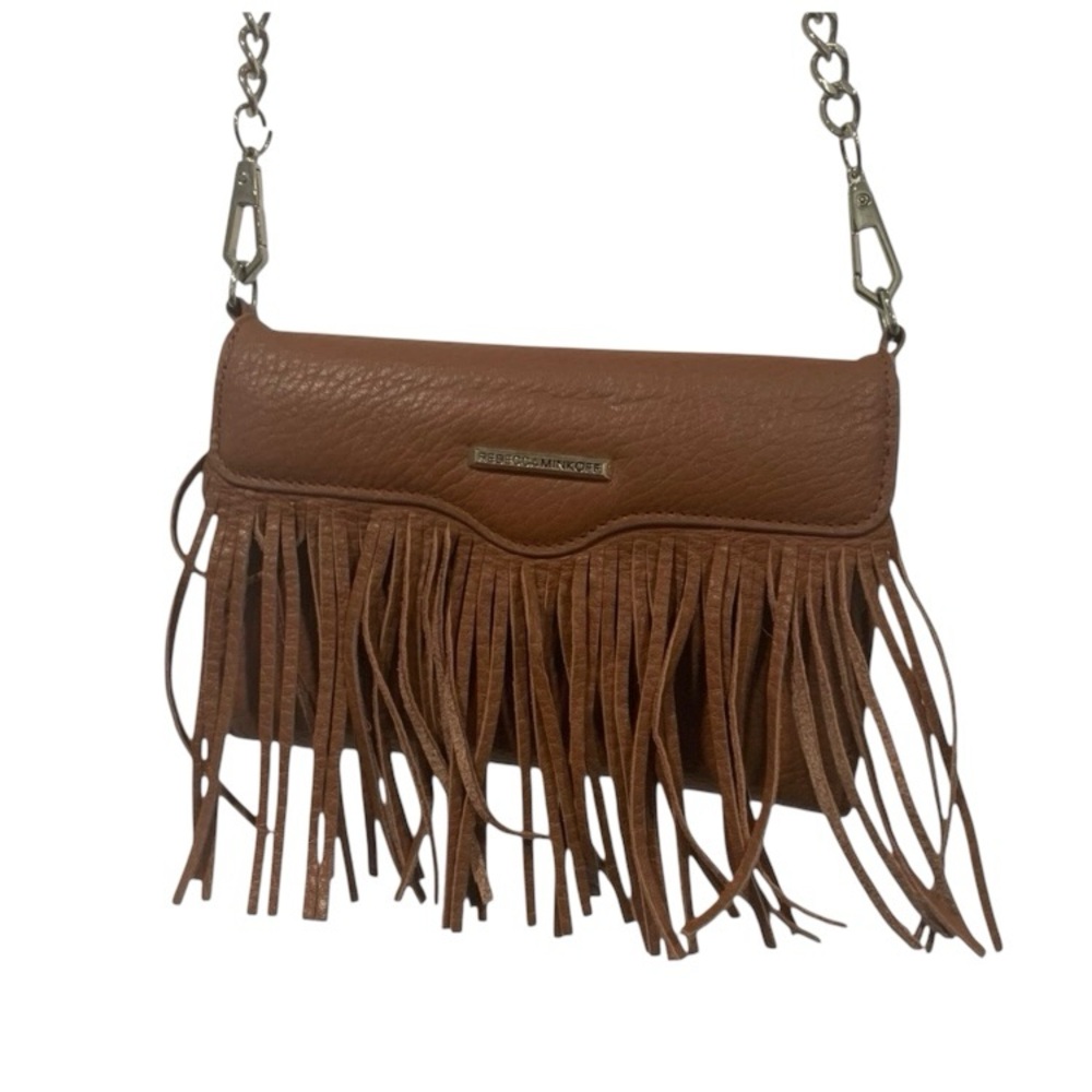 Rebecca Minkoff Fringe‎ Leather Crossbody for Phone Wallet Bag